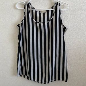Tank top - black and white stripped
